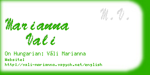 marianna vali business card