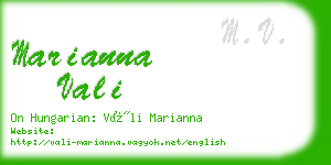 marianna vali business card